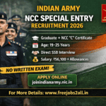 Indian Army NCC Special Entry Recruitment 2026