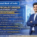 Central Bank Specialist Recruitment 2026 – 275 Posts Apply Online 8 central bank of india so recruitment 2026