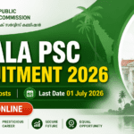 Kerala PSC Recruitment 2026 16 Posts Notification