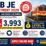 UPSC Recruitment 2026 - 828 Principal & Vice Principal Vacancies 3 rrb je recruitment 2026 3993 vacancies